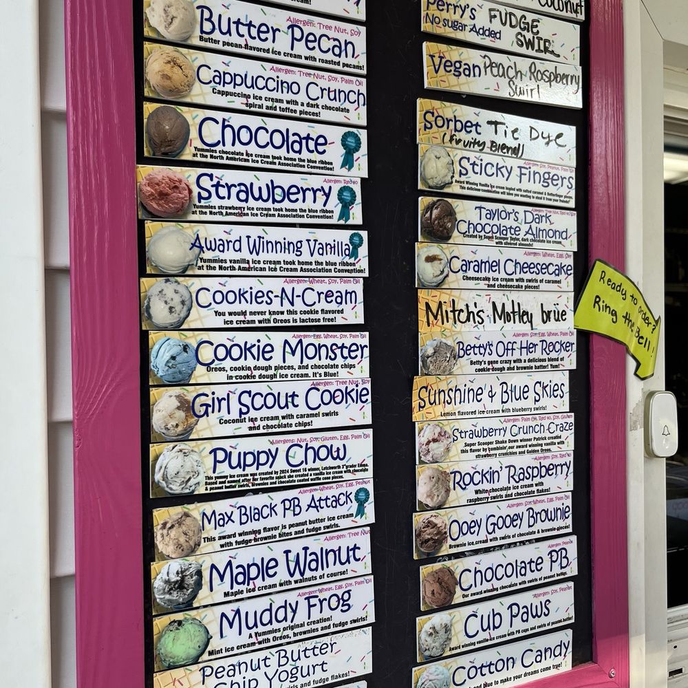 Yummies - So many homemade yummy flavors and plenty of choices with peanut butter for all those pb lovers out there - Ice Cream & Frozen Yogurt Near Me - Warsaw, New York Yummies - So many homemade yummy flavors and plenty of choices with peanut butter for all those pb lovers out there - Ice Cream & Frozen Yogurt Near Me - Warsaw, New York