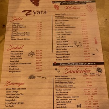 Zyara Restaurant - The menu !! - Halal Near Me - Astoria, New York Zyara Restaurant - The menu !! - Halal Near Me - Astoria, New York