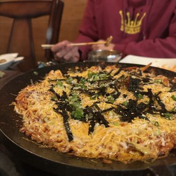 Modoo Restaurant - Cheese Fried Rice - after finishing the squid pork belly - Korean Near Me - Lynnwood, Washington Modoo Restaurant - Cheese Fried Rice - after finishing the squid pork belly - Korean Near Me - Lynnwood, Washington