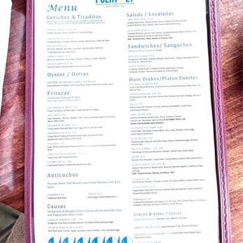 Puerto 27 Peruvian Kitchen & Pisco Bar - Menu - Peruvian Near Me - Pacifica, California Puerto 27 Peruvian Kitchen & Pisco Bar - Menu - Peruvian Near Me - Pacifica, California