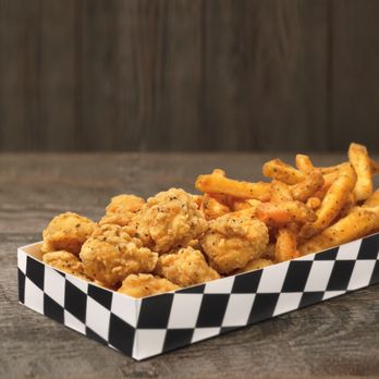 Rally's - After the very first one of these habit-forming, crispy, juicy, perfectly seasoned, all white meat chicken bites, you'll be o... - Burgers Near Me - Marion, Ohio Rally's - After the very first one of these habit-forming, crispy, juicy, perfectly seasoned, all white meat chicken bites, you'll be o... - Burgers Near Me - Marion, Ohio