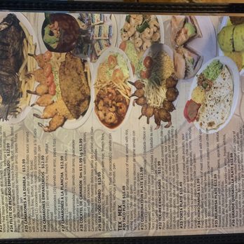 Perico's - a menu with a variety of food items - Mexican Near Me - Houston, Texas