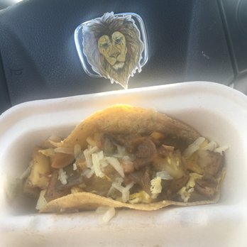 Chile Colorado - Art by Nikki Laxar-with green Chile breakfast taco! - Food Stands Near Me - Burlington, Vermont