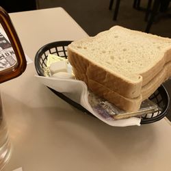 Nick's Spaghetti and Steak House - Bread basket. Texas toast size.