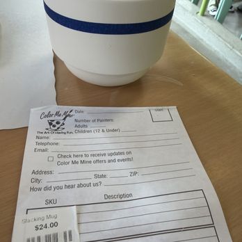 Color Me Mine - Cup - Art Classes Near Me - Pasadena, California