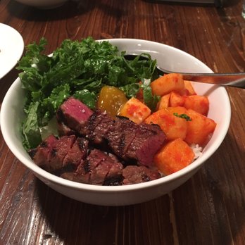 Revel - Short Rib Rice Bowl with Daikon and Mustard Greens - Korean Near Me - Seattle, Washington