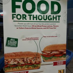 Subway - More healthy options to choose from.