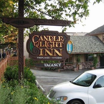 Candle Light Inn - cute sign - Hotels Near Me - Carmel, California