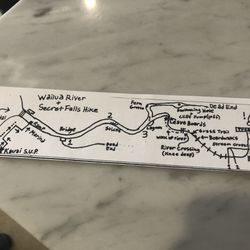 Kauai SUP - Hand drawn map, don't leave without one