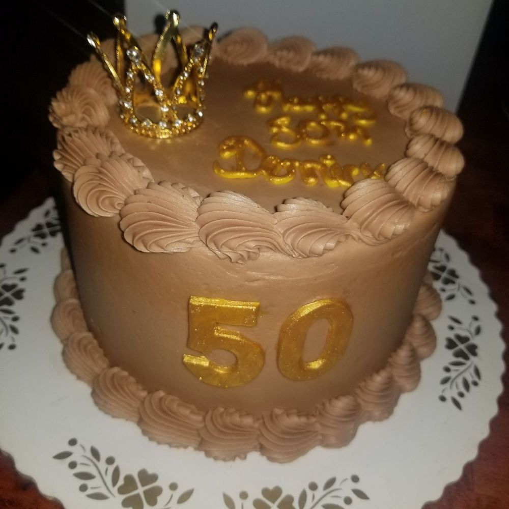 Chocolate butter cream on chocolate cake - tasted horrible