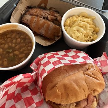 Moe's Original Bar B Que - Pork sandwich platter and a side of brisket - Barbeque Near Me - Panama City Beach, Florida Moe's Original Bar B Que - Pork sandwich platter and a side of brisket - Barbeque Near Me - Panama City Beach, Florida