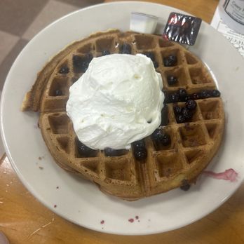 Sylvia's Cafe - Blueberry waffle - Diners Near Me - Ellsworth, Maine