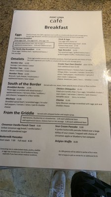 Menu photo 7 Point Loma Cafe San Diego, CA Menu photo 7 Point Loma Cafe San Diego, CA