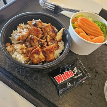 WaBa Grill - Value Combo. Mini bowl and side. (Comes with a drink as well.) - Fast Food Near Me - Simi Valley, California