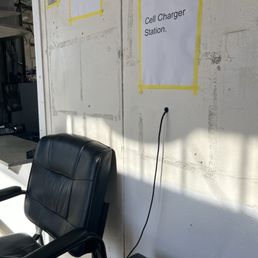 Cell charger station in the waiting room! Cell charger station in the waiting room!