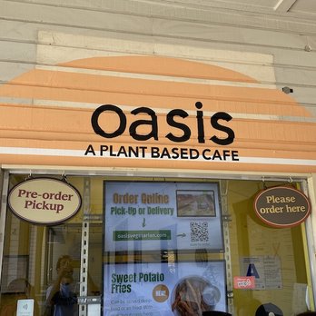 Oasis Vegetarian Cafe - Oasis front window - Vegetarian Near Me - Riverside, California