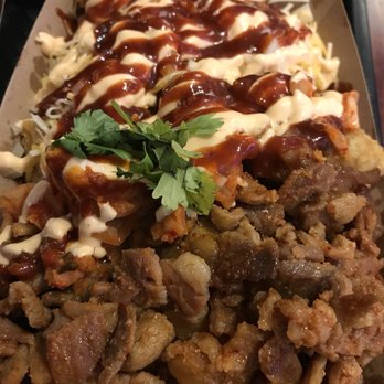 OliToki - Totchos with spicy pork - Korean Near Me - Boston, Massachusetts