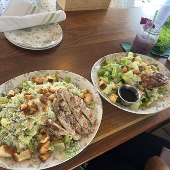 South Bar & Kitchen - Chicken and salmon Caesar salads :) so yummy! - Cajun/Creole Near Me - Pompano Beach, Florida South Bar & Kitchen - Chicken and salmon Caesar salads :) so yummy! - Cajun/Creole Near Me - Pompano Beach, Florida