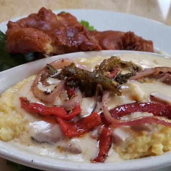 Solid Grill and Bar - The grits were the star. The deep-fried catfish was disappointing. - American Near Me - Boise, Idaho Solid Grill and Bar - The grits were the star. The deep-fried catfish was disappointing. - American Near Me - Boise, Idaho