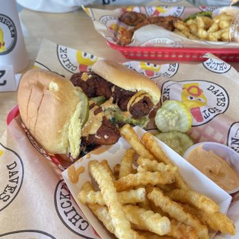 Dave's Hot Chicken - Dave's #2 2 Sliders w/ Fries - Chicken Shop Near Me - Menifee, California Dave's Hot Chicken - Dave's #2 2 Sliders w/ Fries - Chicken Shop Near Me - Menifee, California