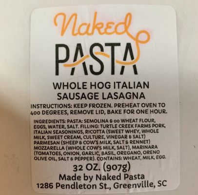 Naked Pasta by null