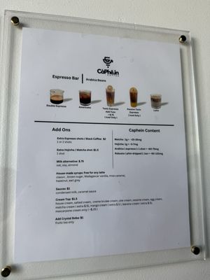 Menu photo 2 CaPhein  Coffee Austin, TX