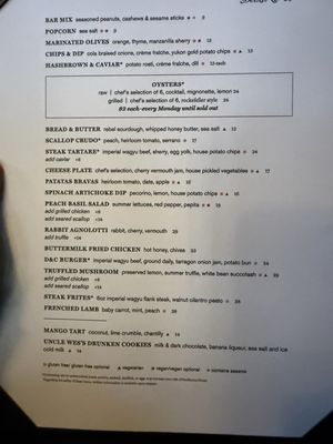 Menu photo 4 Death & Co Denver, CO