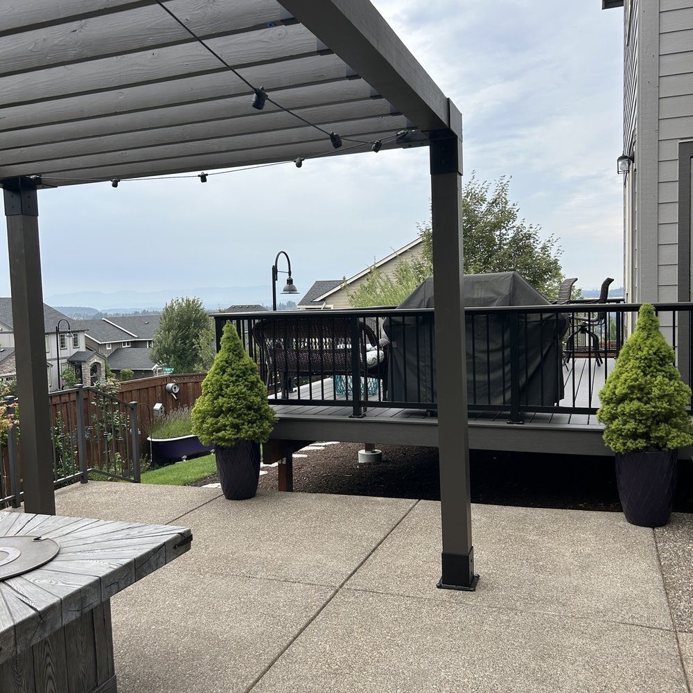 Three Rivers Custom Decks - Pergola on existing cement slab - Decks & Railing Near Me Three Rivers Custom Decks - Pergola on existing cement slab - Decks & Railing Near Me