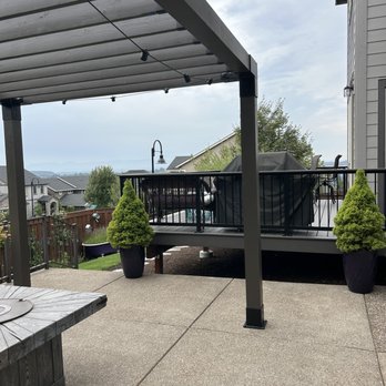 Three Rivers Custom Decks - Pergola on existing cement slab - Decks & Railing Near Me Three Rivers Custom Decks - Pergola on existing cement slab - Decks & Railing Near Me