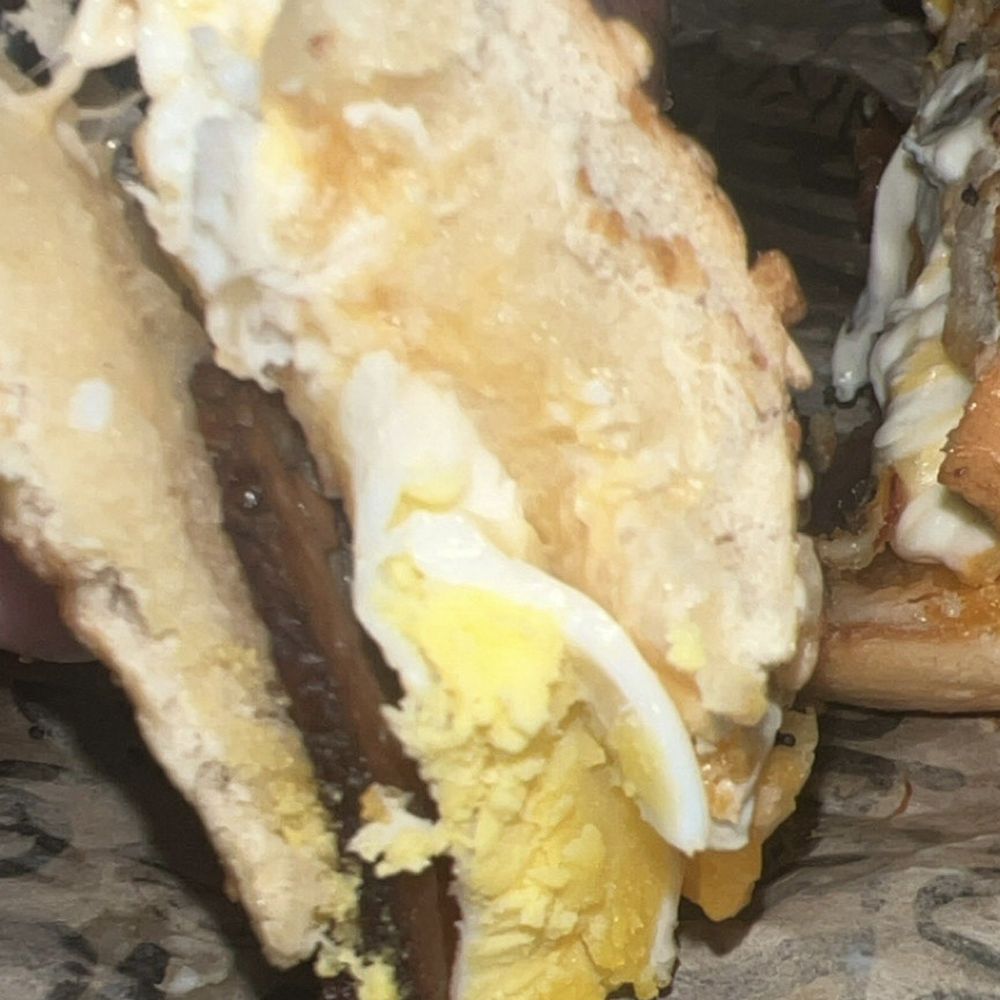 Bacon Egg & Cheese on Everything Bagel