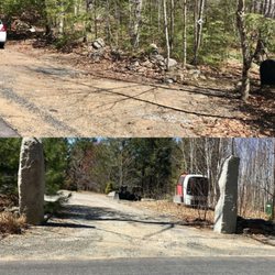 Bauneg Beg Mountain Conservation Area - Bauneg Beg Hill road entrance with 4 off road spots. Watch for the stone pillars and ski lift.