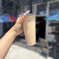 Krak Boba - Jasmine Green Milk Tea (Non-Dairy) with crystal boba