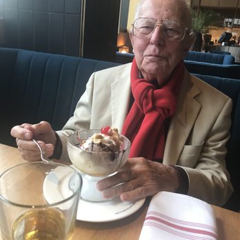 Earls Kitchen + Bar - Opa (98 years young) enjoying the Gold Digger and a Bud Light - New American Near Me - Orlando, Florida