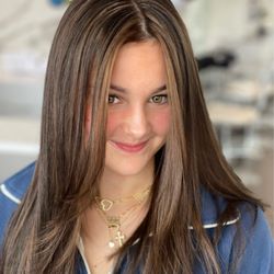 Balayage and long layers by @treygillen