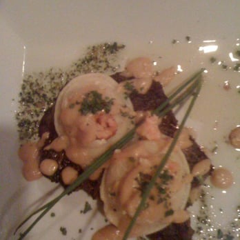 Mythos - Strip steak with lobster ravioli - Greek Near Me - Joplin, Missouri