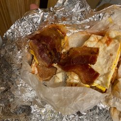 Rancid bacon sandwich