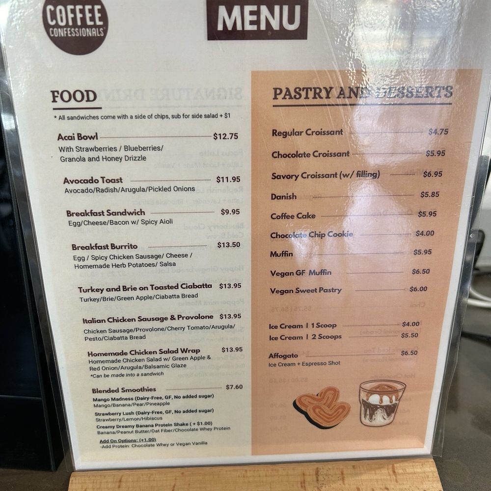 Coffee Confessionals - Food and Pastries Menu - Coffee Roasteries Near Me - Los Angeles, California Coffee Confessionals - Food and Pastries Menu - Coffee Roasteries Near Me - Los Angeles, California