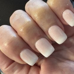 Pink and white ombré refill