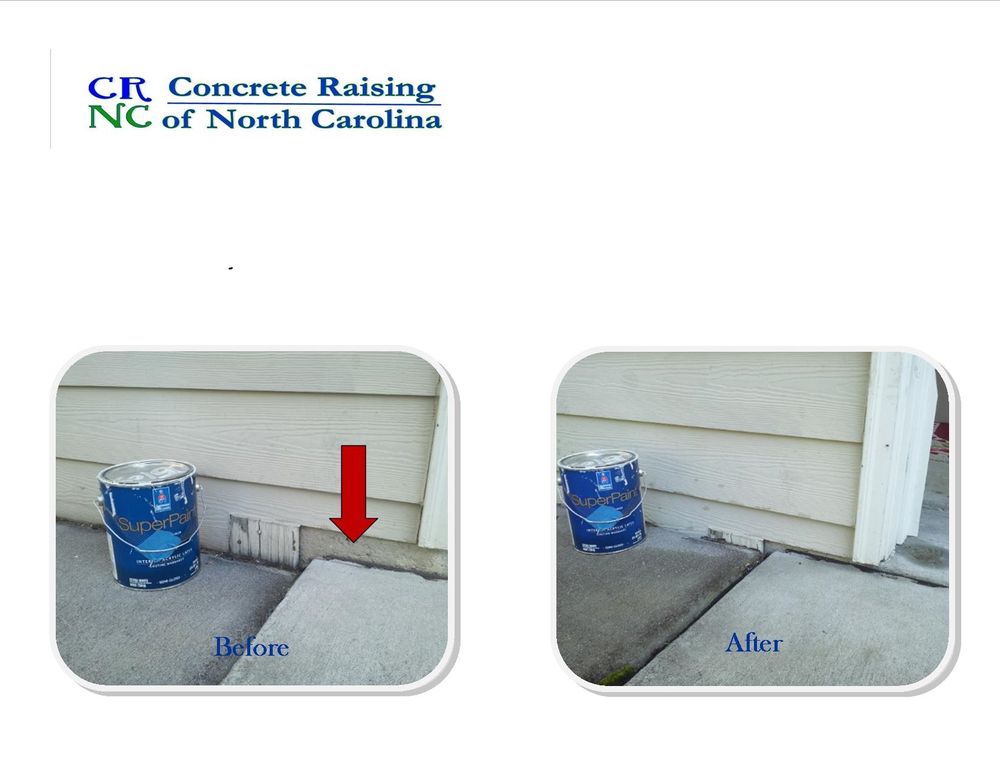 CONCRETE RAISING OF NORTH CAROLINA Updated September 2024 Zebulon