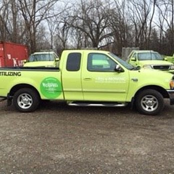 Lawn Care Express - pick up truck parked in a lot - Landscaping Near Me - Minneapolis, Minnesota