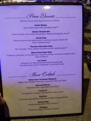 Menu photo 3 Capital Prime Steaks & Seafood Lansing, MI