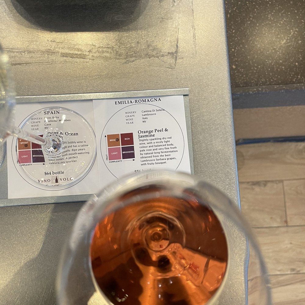 Vino Volo - a glass of wine on a table - Wine Bars Near Me - Calgary, Alberta Vino Volo - a glass of wine on a table - Wine Bars Near Me - Calgary, Alberta