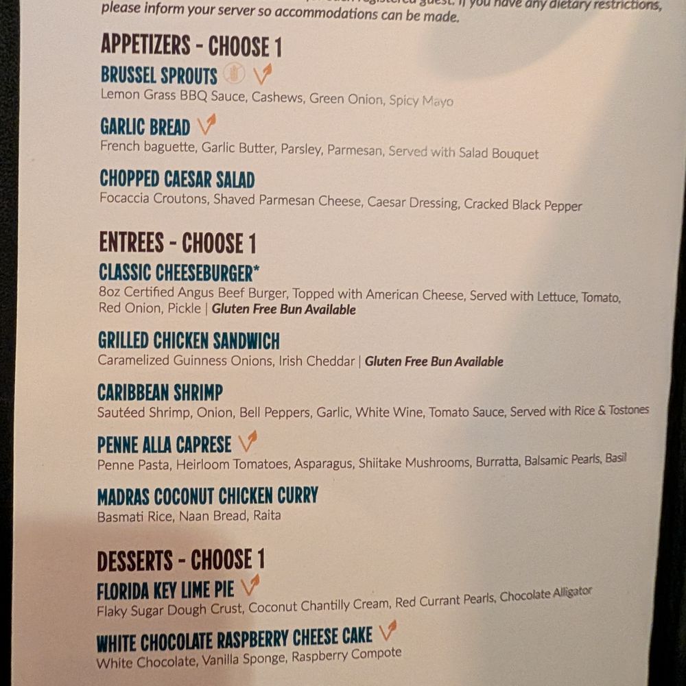 John T's Lounge - Menu - Lounges Near Me - Lake Buena Vista, Florida