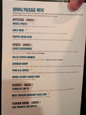 Menu photo 7 John T's Lounge Lake Buena Vista, FL