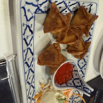 Charm Thai Bistro - A15. Cream Cheese Crab Wonton (5) - Thai Near Me - Spring, Texas Charm Thai Bistro - A15. Cream Cheese Crab Wonton (5) - Thai Near Me - Spring, Texas