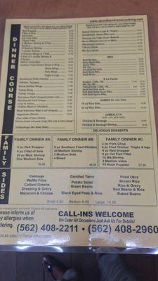 Menu photo 1 RJ Southern Home Cooking Downey, CA