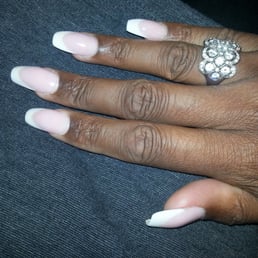 Traditional Tammy Taylor Pink/White Sculptured Extensions done by Nikesha Traditional Tammy Taylor Pink/White Sculptured Extensions done by Nikesha