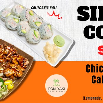 Poki Yaki Compton - SINGLE COMBO !! - Sushi Bars Near Me - Compton, California Poki Yaki Compton - SINGLE COMBO !! - Sushi Bars Near Me - Compton, California