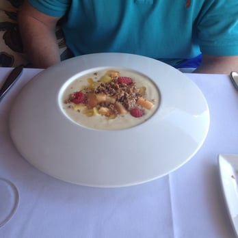 The Dock - Interesting presentation of the yogurt + granola - New American Near Me - Newport Beach, California The Dock - Interesting presentation of the yogurt + granola - New American Near Me - Newport Beach, California