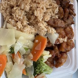 Sakura - 2 chicken options with rice and vegetables
